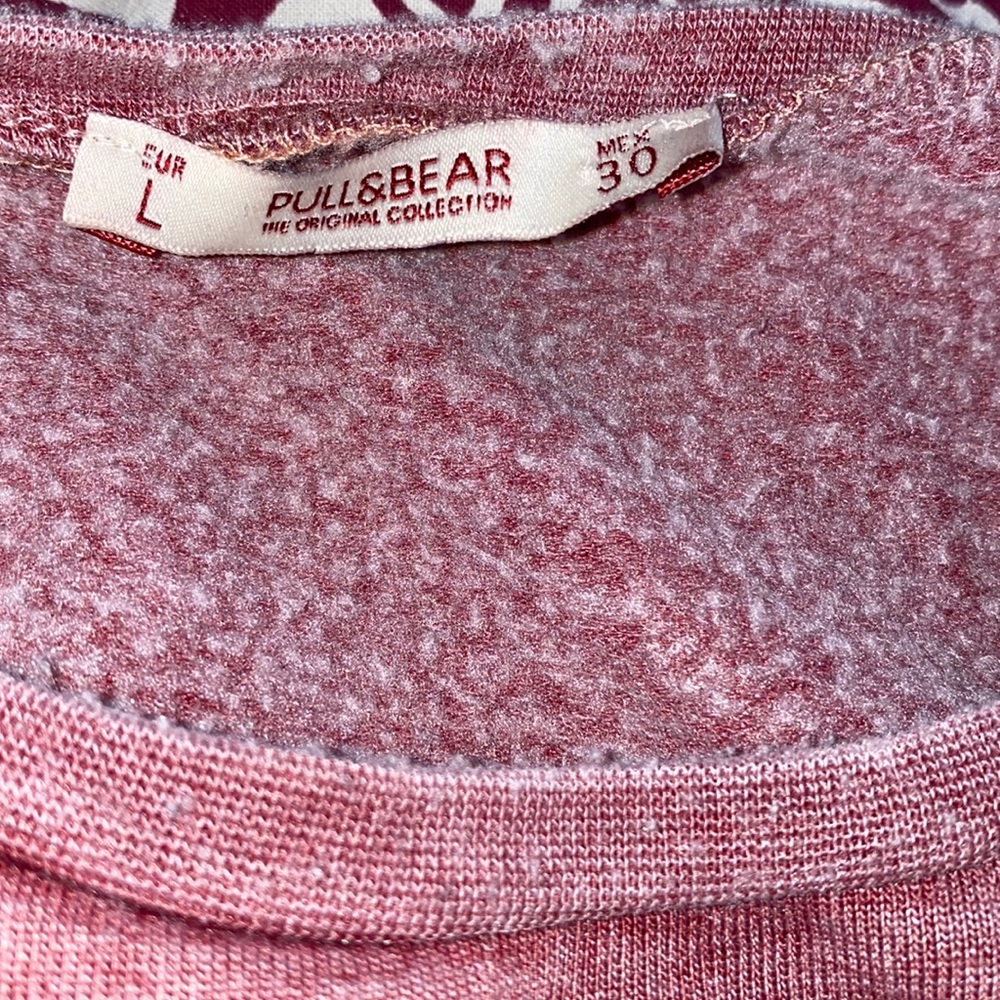 Pull & Bear faded pink sweatshirt
